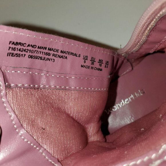 Pink Boots Cow Boy Girl Fashion Boot Toddler Wonderkids Kids Size 9 - Picture 8 of 11